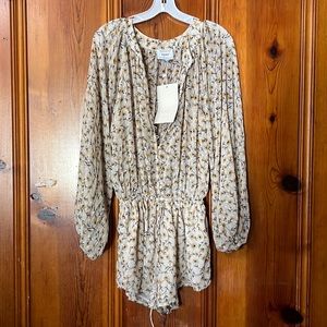 Sabo Playsuit Romper XS floral NWT